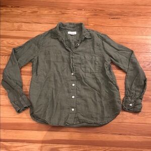 Velvet Brand Green Casual Button Down Shirt Relaxed Fit